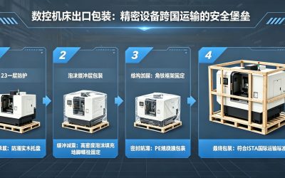 数控机床出口包装全流程解析：重心校核、VCI防锈与港口冲击防护