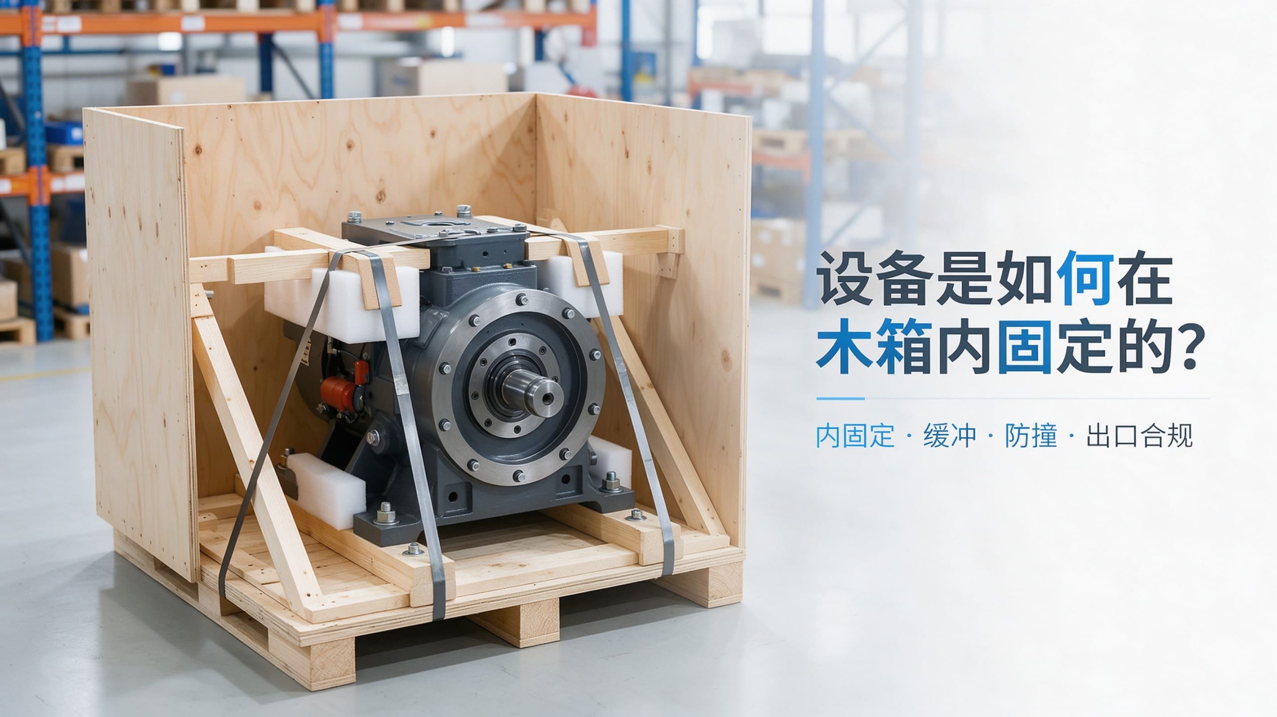 设备是如何在木箱内固定的？木箱厂家详解防撞缓冲方案