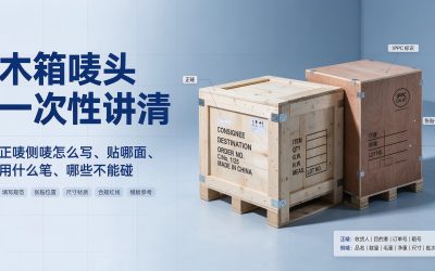 木箱唛头填写规范与张贴标准｜正唛侧唛模板-木箱厂