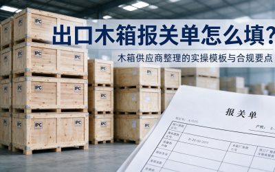 出口木箱报关单怎么填？实木/免熏蒸/混装木箱填写模板与IPPC标识指南
