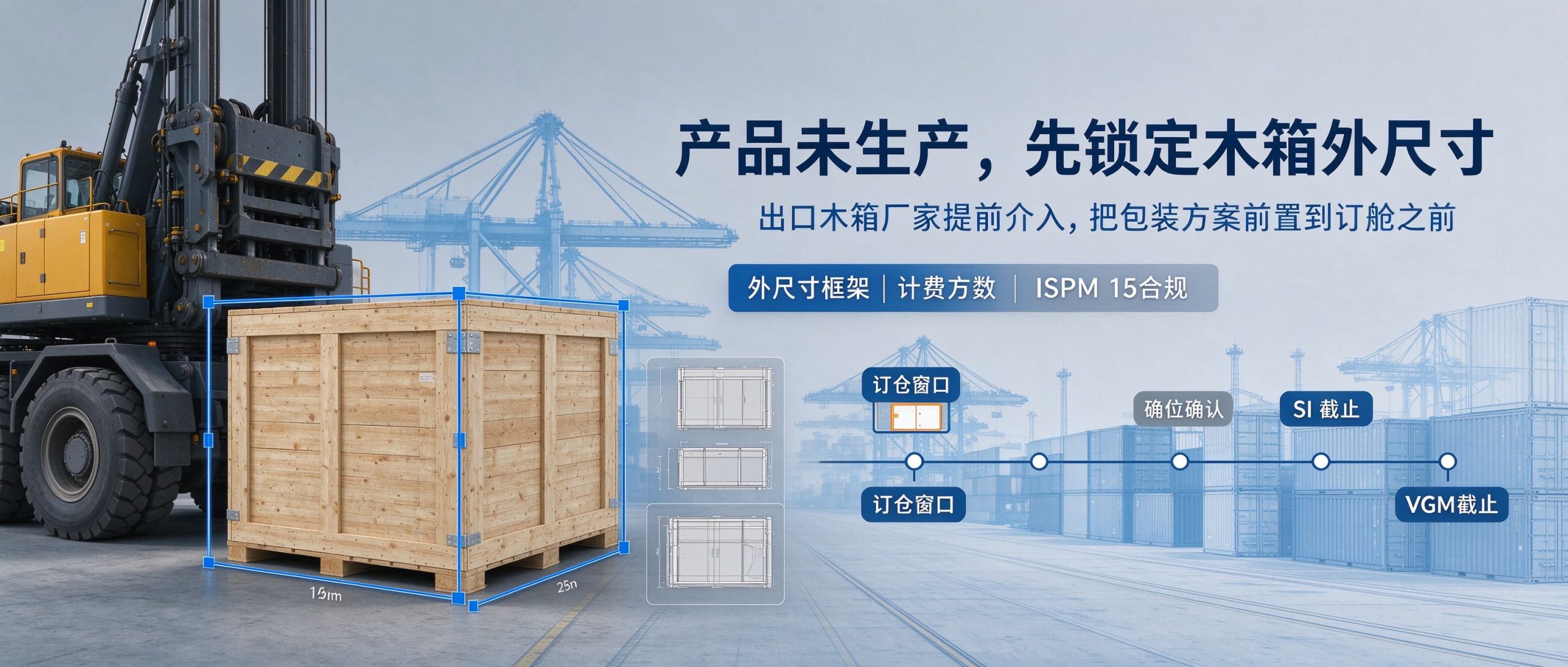 产品未生产，订舱却要木箱尺寸？出口木箱厂家帮您提前锁定
